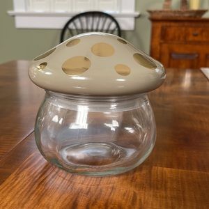 Target Mushroom Glass Jars- 3 Green ONLY